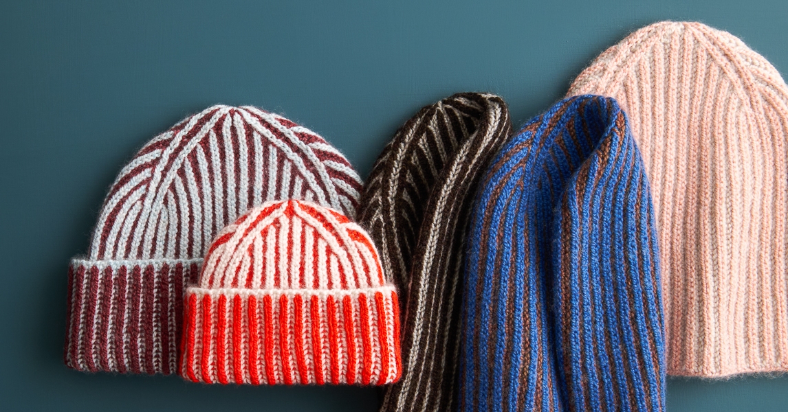 Two-Color Brioche Hat: Free Hat Knitting Pattern
