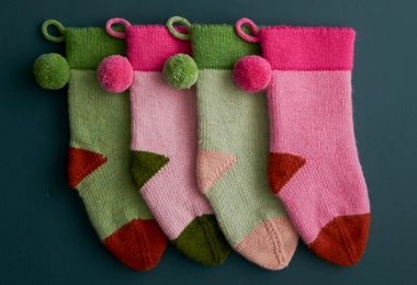 Sugar Plum Knit Stocking