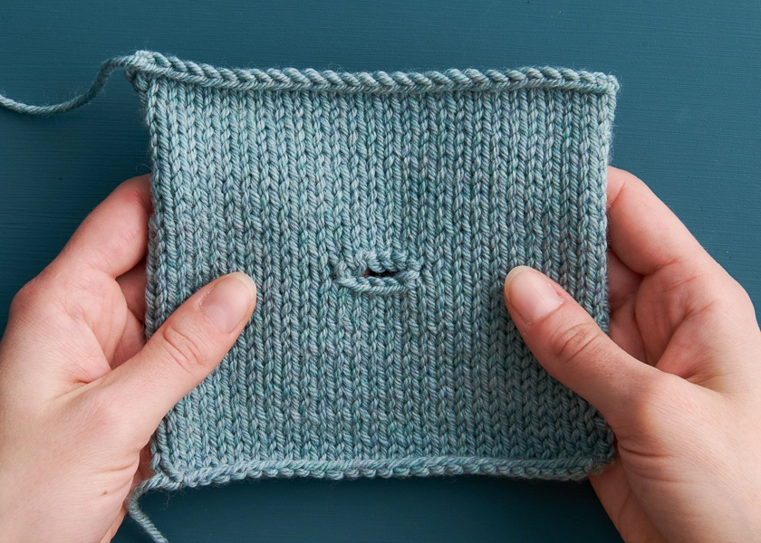 Horizontal One-Row Buttonhole | Purl Soho