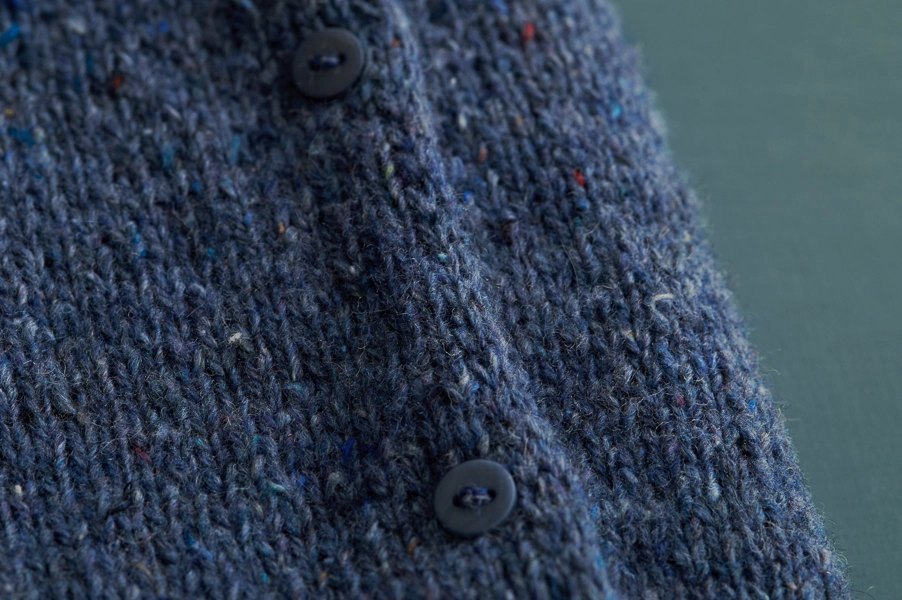 Top-Down Turtleneck Cardigan + Henley in Echo Wool | Purl Soho