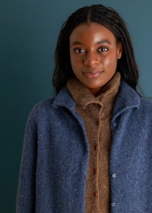 Top-Down Turtleneck Cardigan + Henley in Echo Wool | Purl Soho