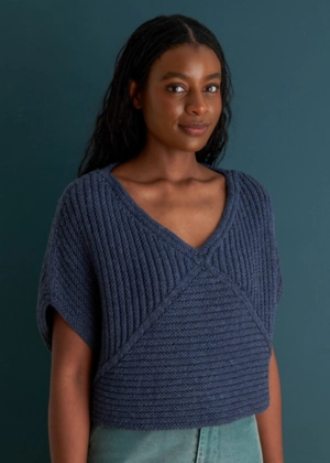 Ainur Berkimbay For Purl Soho: Center Point Popover in June Worsted | Purl Soho