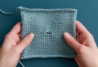 Horizontal One-Row Buttonhole knitting tutorial