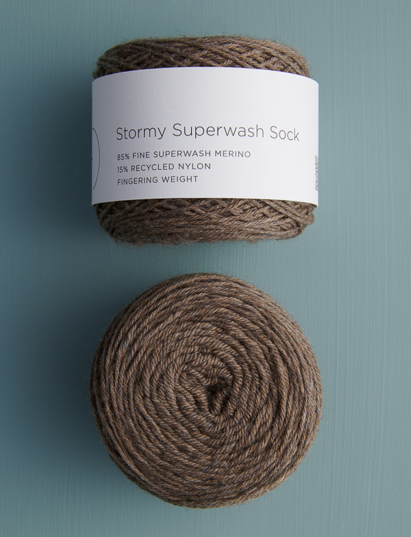 Toe-Up Socks in Stormy Superwash Sock | Purl Soho