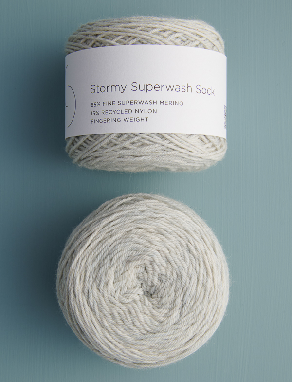 Toe-Up Socks in Stormy Superwash Sock | Purl Soho