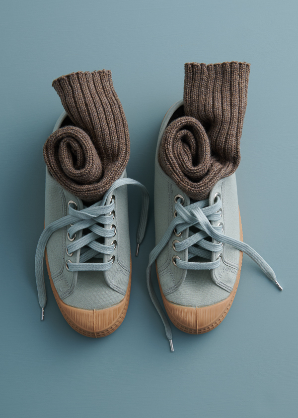 Toe-Up Socks in Stormy Superwash Sock | Purl Soho