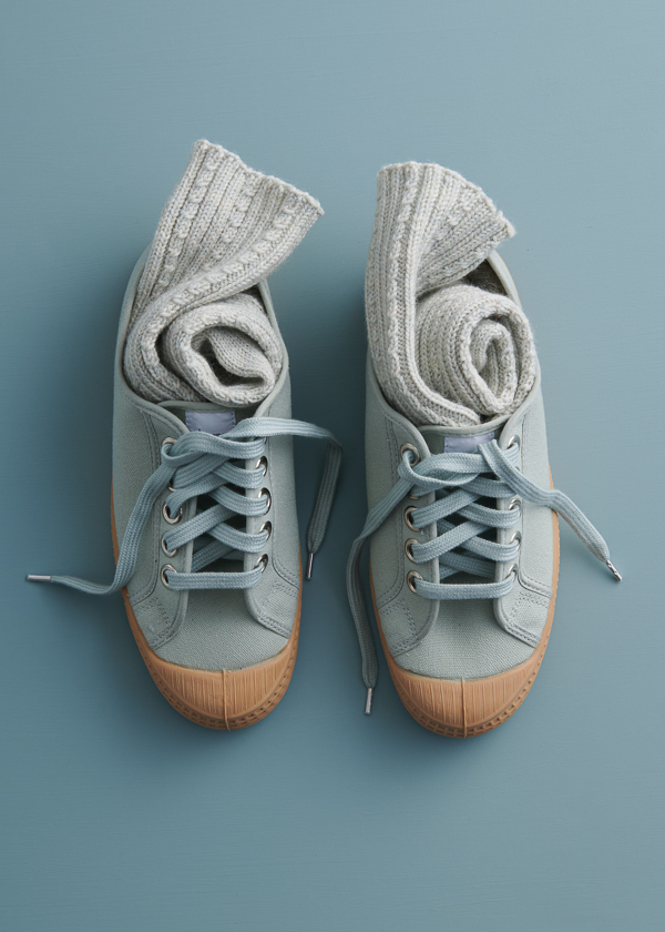 Toe-Up Socks in Stormy Superwash Sock | Purl Soho