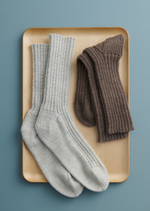 Toe-Up Socks in Stormy Superwash Sock | Purl Soho