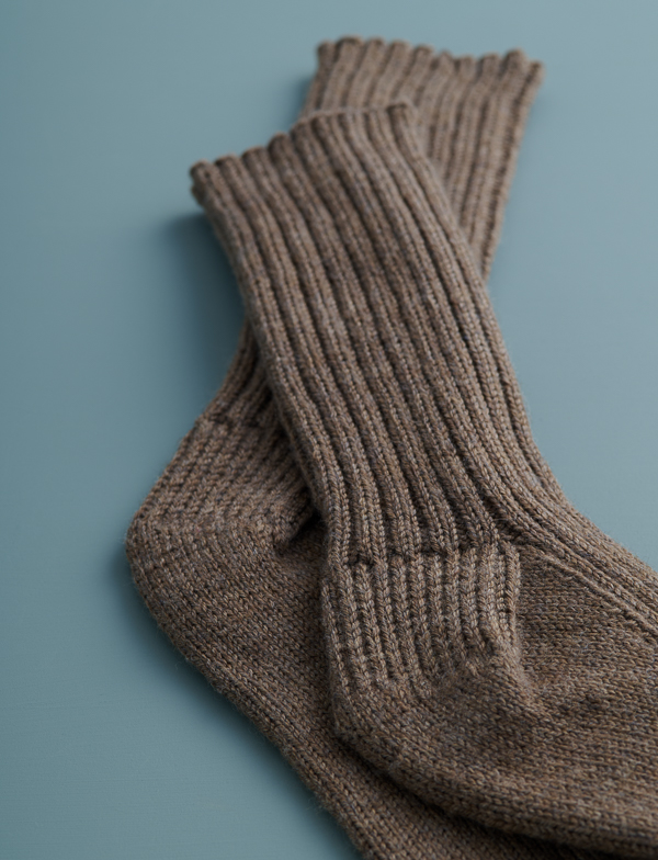 Toe-Up Socks in Stormy Superwash Sock | Purl Soho