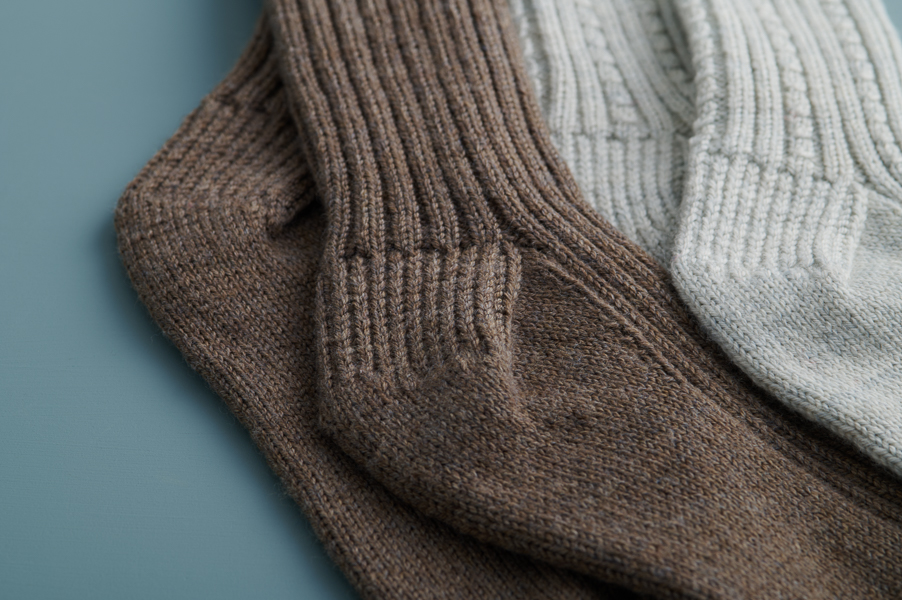 Toe-Up Socks in Stormy Superwash Sock | Purl Soho