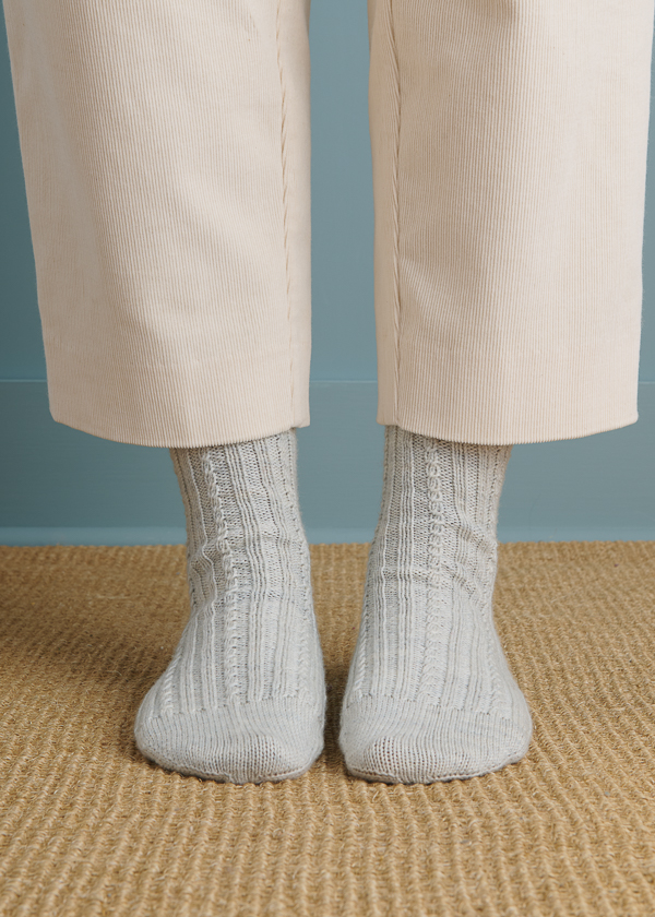 Toe-Up Socks in Stormy Superwash Sock | Purl Soho