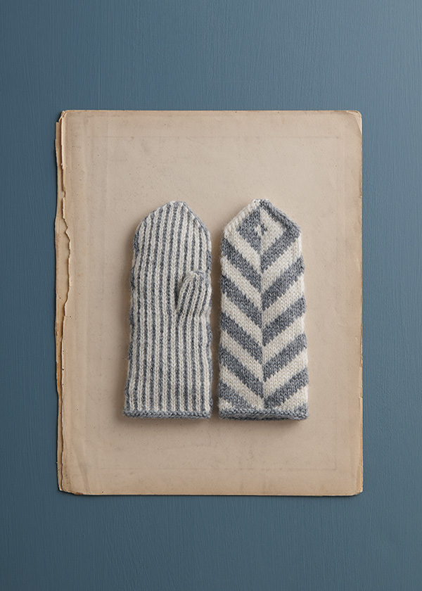 Ainur Berkimbay For Purl Soho: Herringbone Mittens in Knitting Yarn Fine | Purl Soho