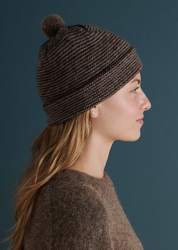 Tiny Stripes Hat in Simply Alpaca + Simply Yak | Purl Soho