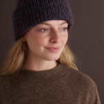 free Duet Hat pattern in Purl Soho's Echo Wool and Tussock yarns