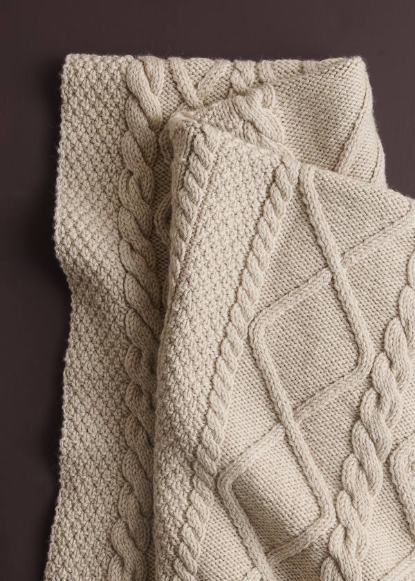 Collected Cables Blanket | Purl Soho