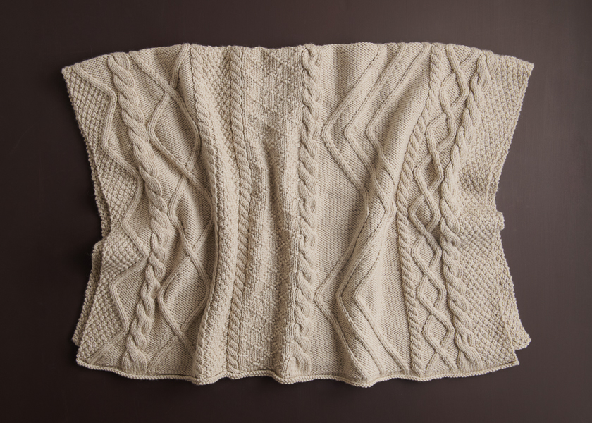Collected Cables Blanket | Purl Soho
