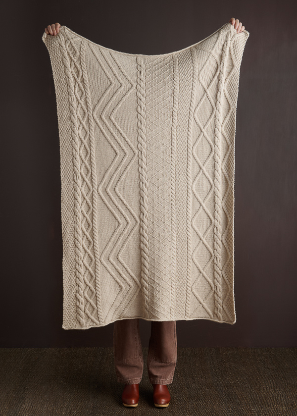 Collected Cables Blanket | Purl Soho