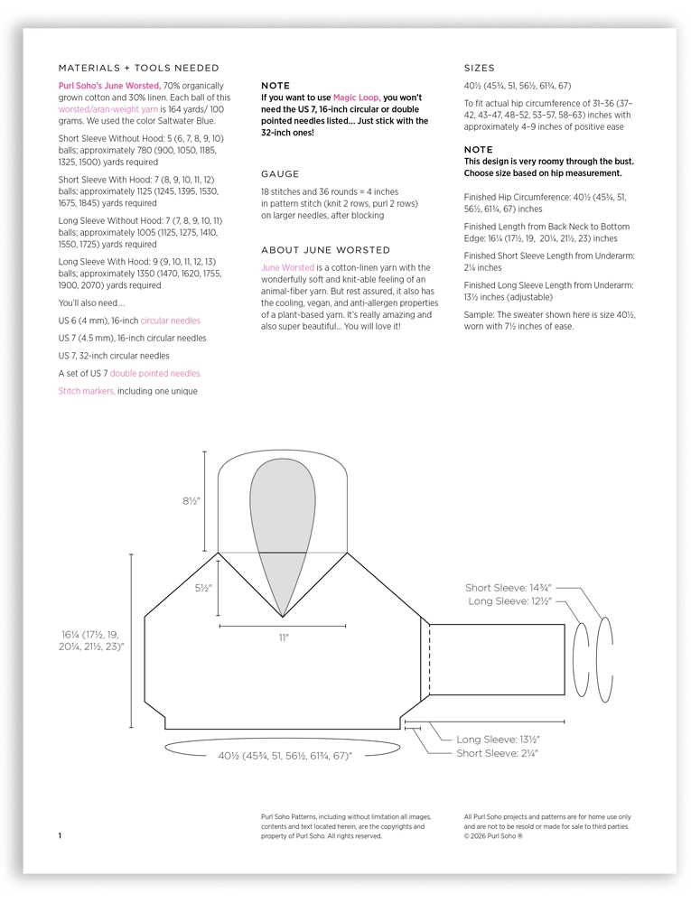 Purl Soho Center Point Popover, PDF