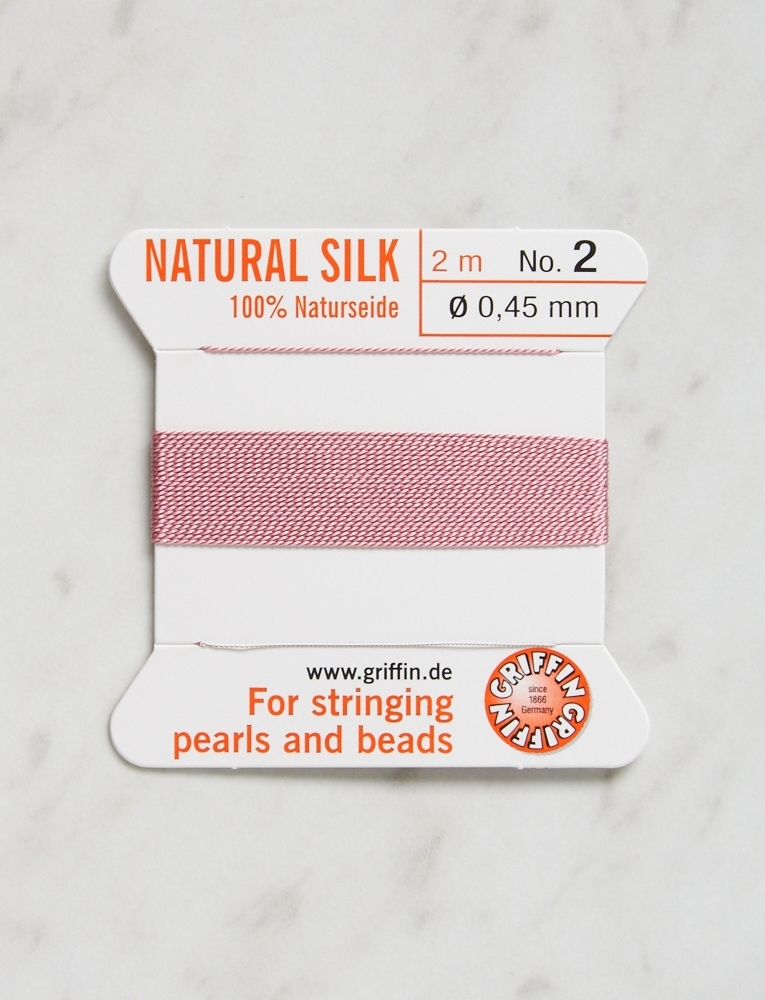 Griffin natural silk bead cord sales