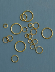 Brass Stitch Rings