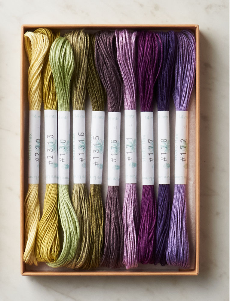 Purl Soho + Studio Flax Linen Embroidery Thread Set, Vineyard