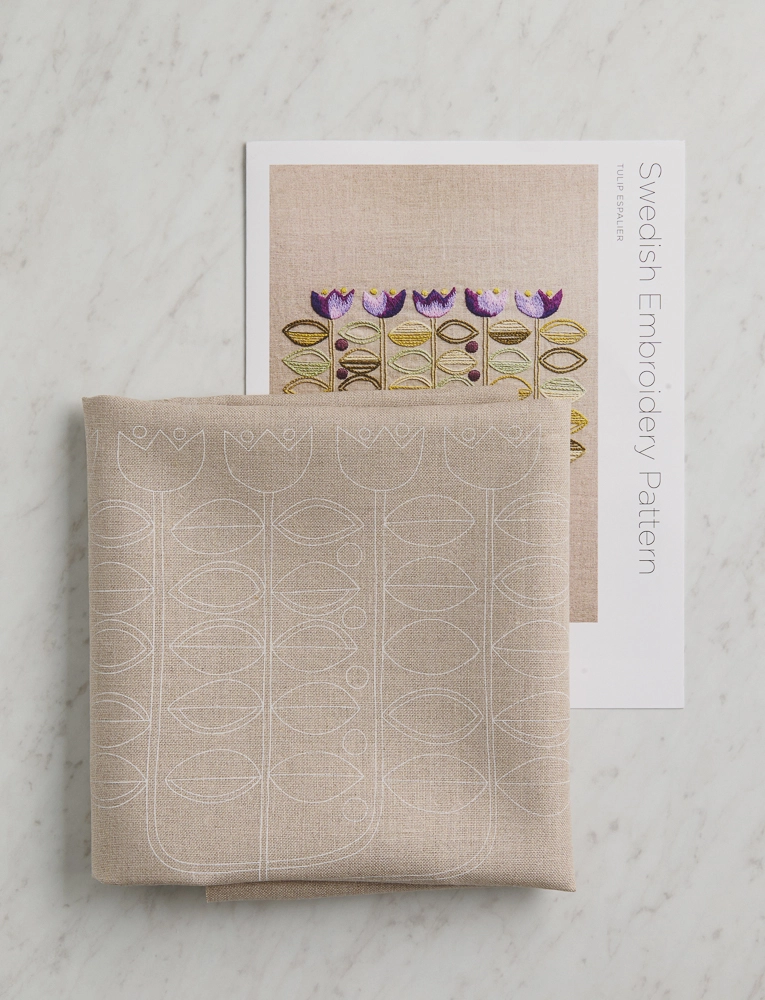 Purl Soho + Studio Flax Swedish Embroidery Pattern, Tulip Espalier