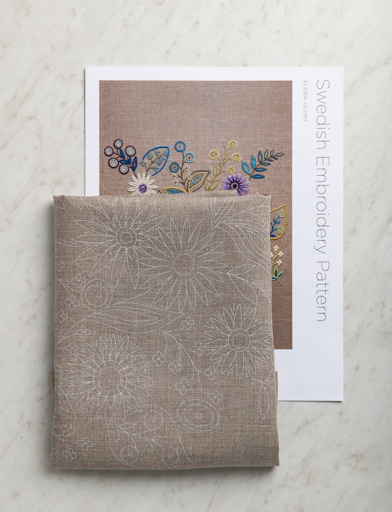Purl Soho + Studio Flax Swedish Embroidery Pattern, Flora Glory