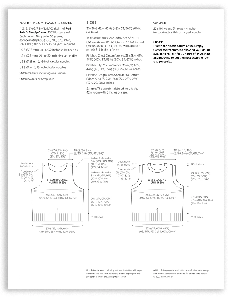 Purl Soho Rigby, PDF