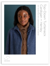 Top-Down Turtleneck Cardigan Pattern Download