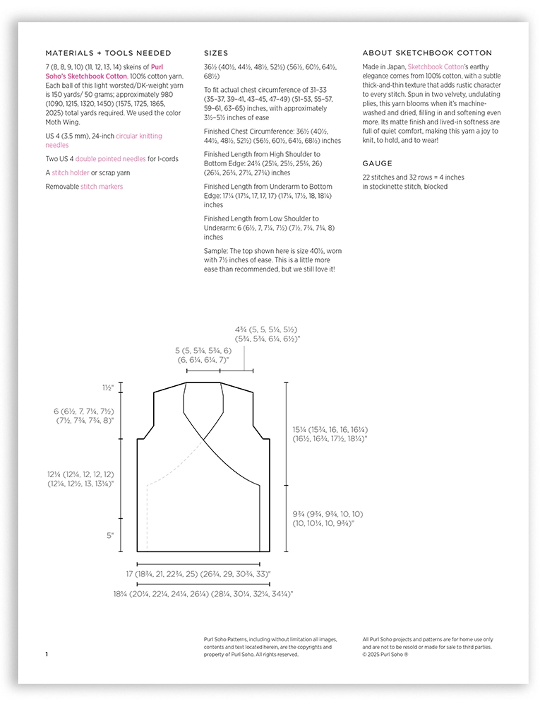 Purl Soho Wrap Top PDF