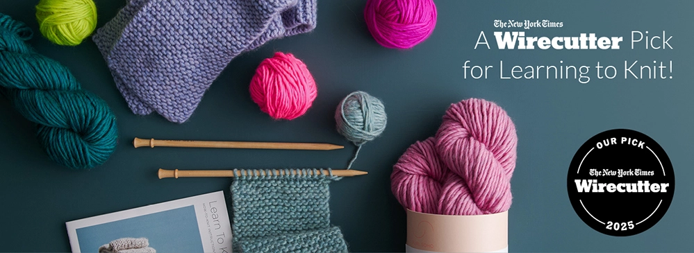 Give the gift of knitting with our bestselling Learn To Knit Kits!