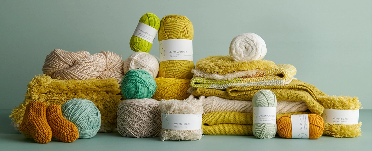 Explore all our supple cotton yarns and read all about cotton fiber and cotton yarn in our complete guide to knitting with cotton yarn!